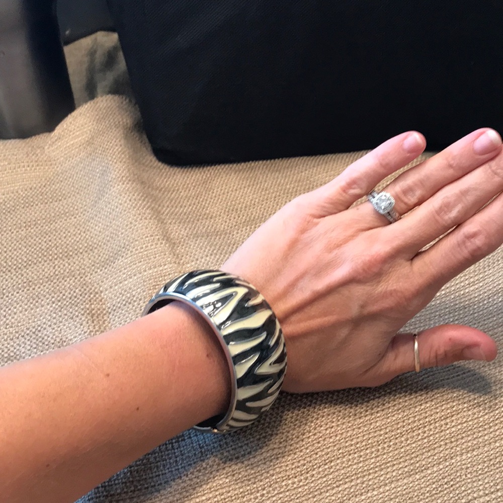 Zebra striped bracelet